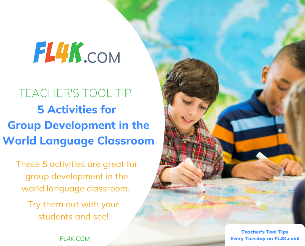 5 Activities for Group Development in the World Language Classroom