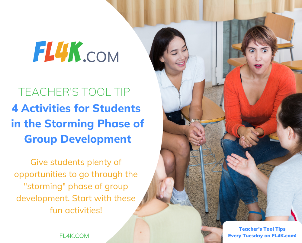 <p>4 Digital Activities for Students in the Storming Phase of Group Development. Try these out in your own classroom!</p>
