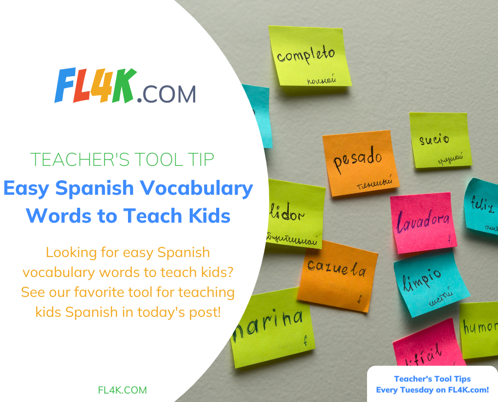 <p>Looking for Easy Spanish Vocabulary Words to Teach Kids? See our favorite tool for teaching kids Spanish in today&#8217;s post!</p>
