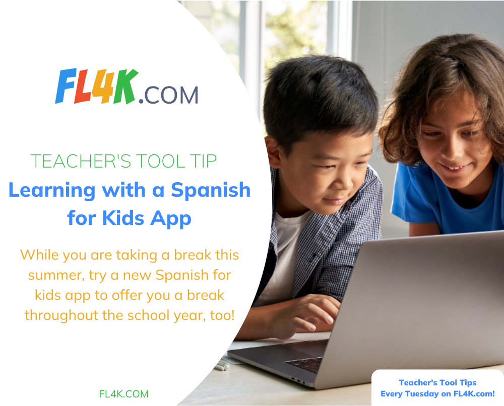 While you are taking a break this summer, try a new Spanish for kids app to offer you a break throughout the school year, too!