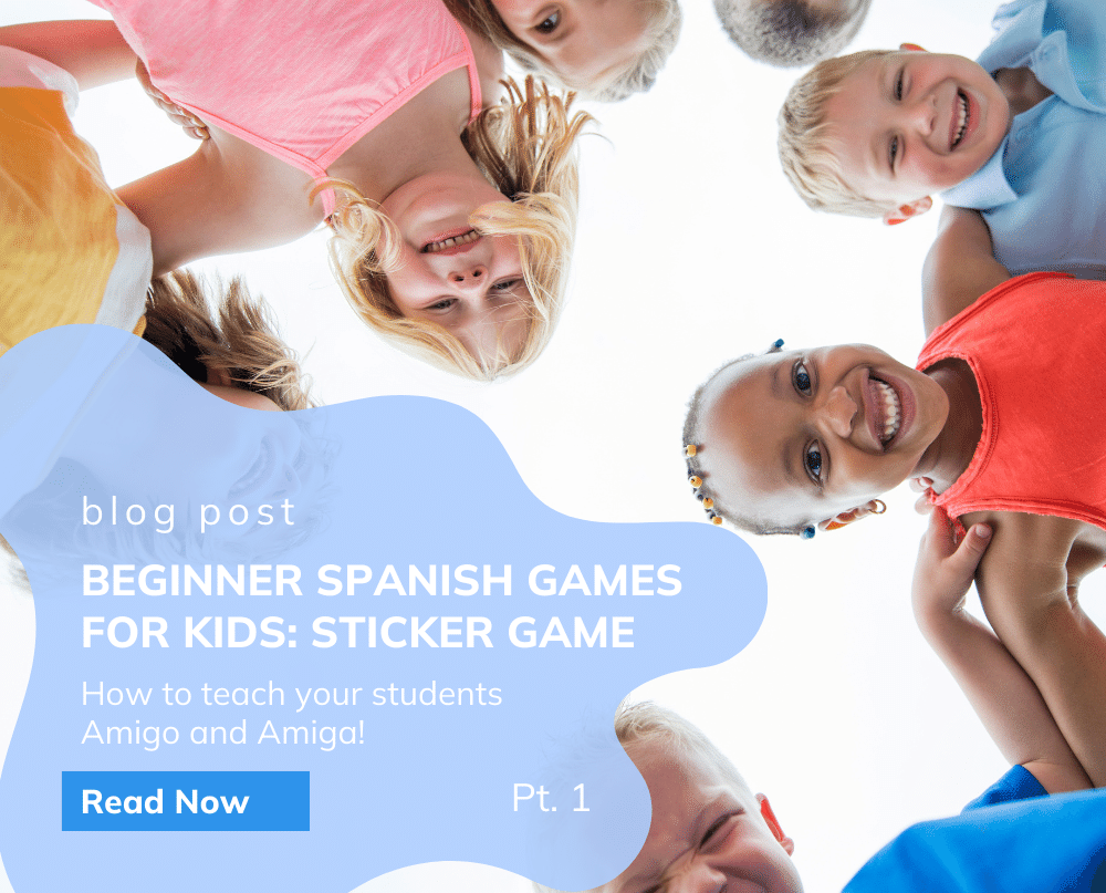 Try out this fun and easy beginner Spanish activity for kids to help your students learn amigo and amiga, as well as amigos and amigas!